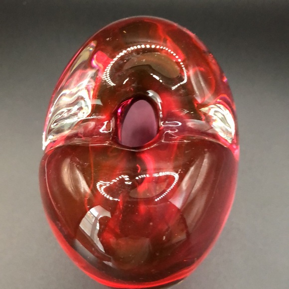 Heart hand blown paper weight - Picture 5 of 8